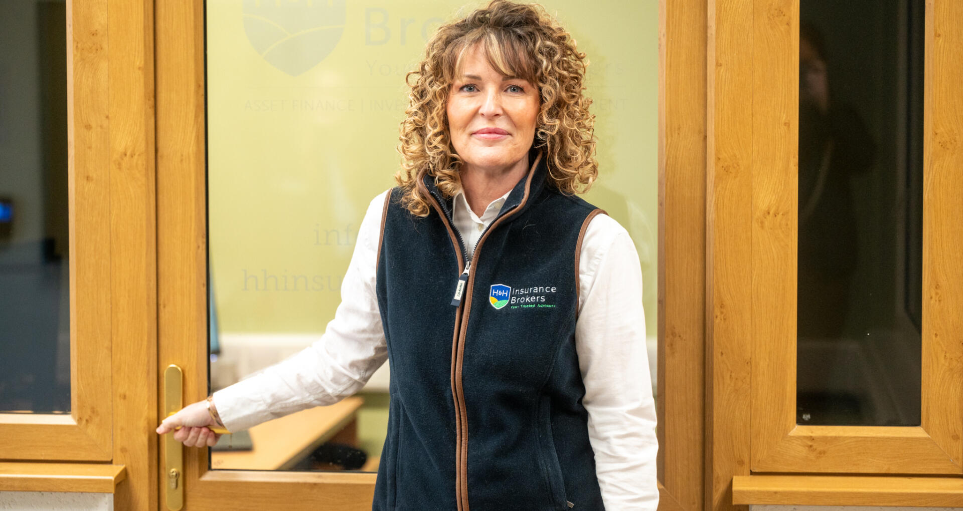 Amanda Wallbank Associate Director at HH Insurance Brokers outside the Kirkby Stephen office